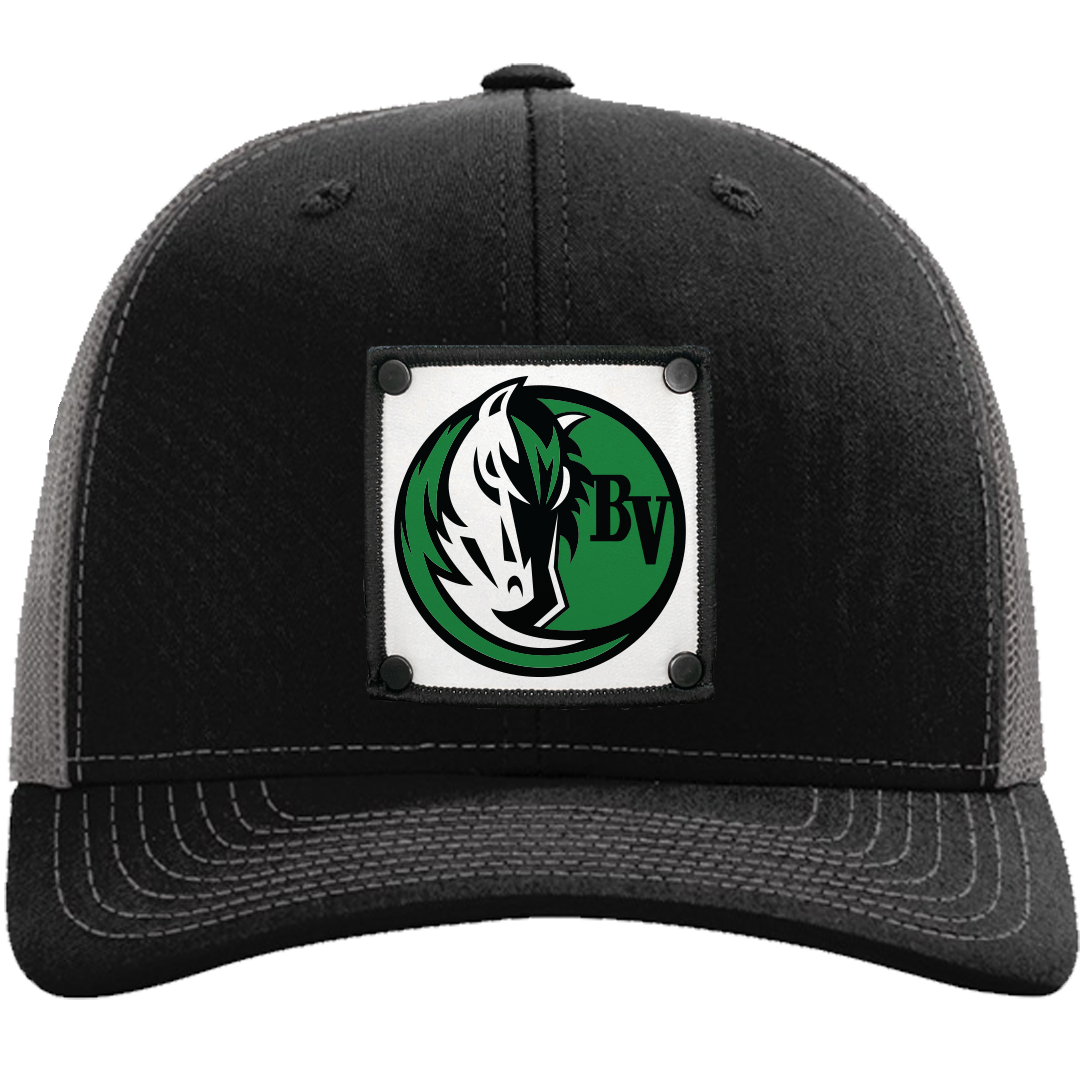 BVHS Mustang Head in Circle SL RCH112 Black Hat