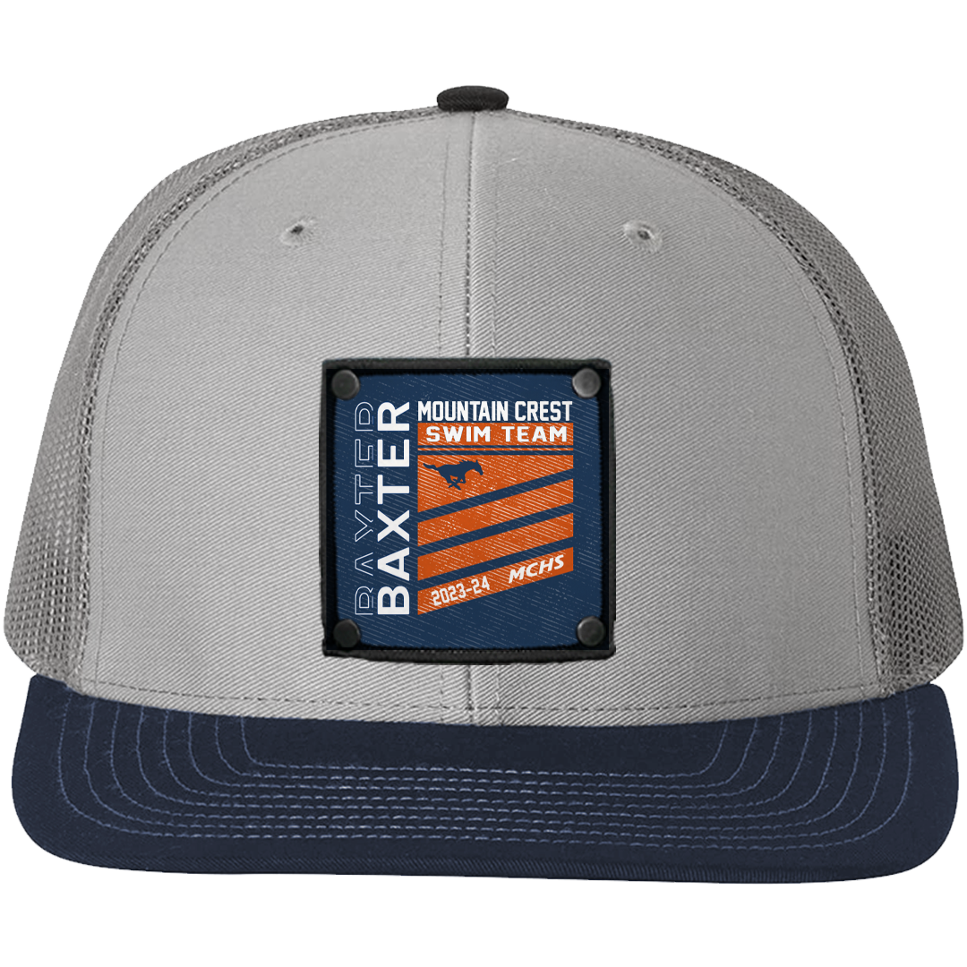 MCSW TEAM Square Large Patch Richardson Gray, Charcoal and Navy Hat