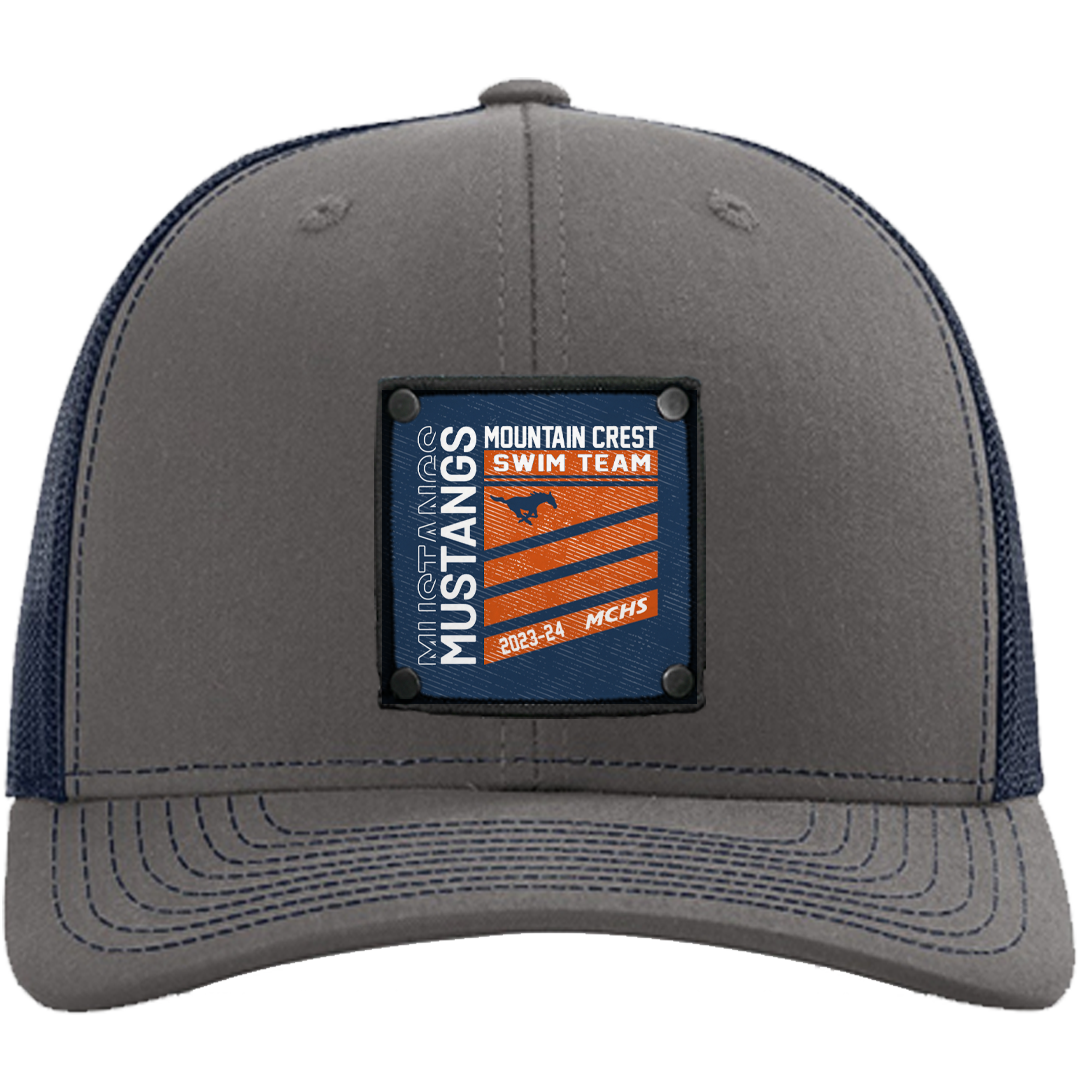 MC Swim Fan Stripes Richardson Gray and Navy Hat