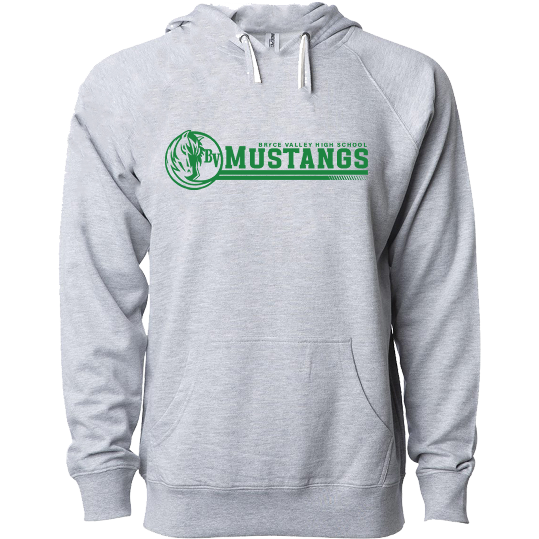 Hoodie BVHS Mustang Head in Circle SS1000