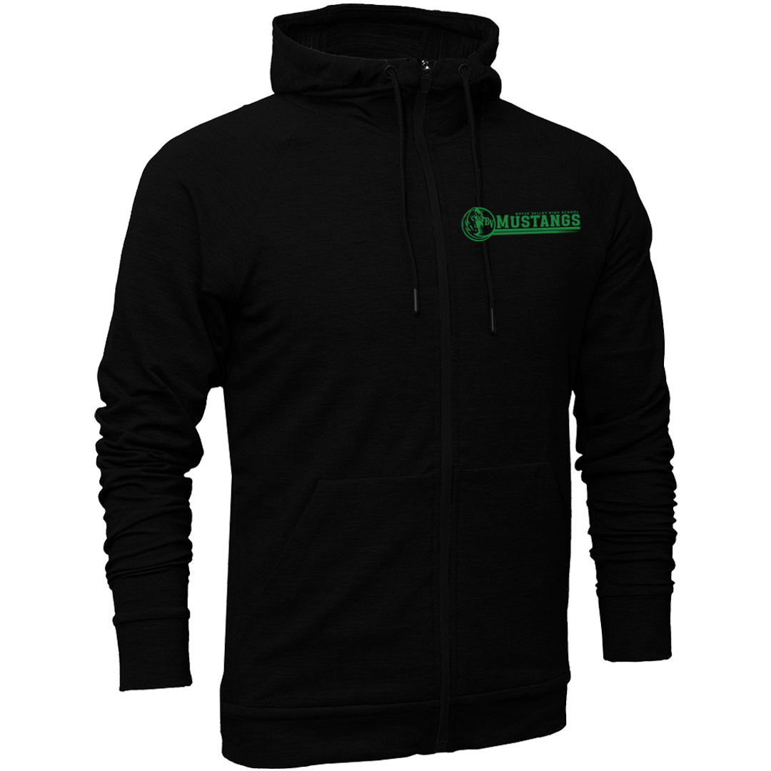 BVHS Mustang With Mascot Head in Circle BAWF360 Jacket