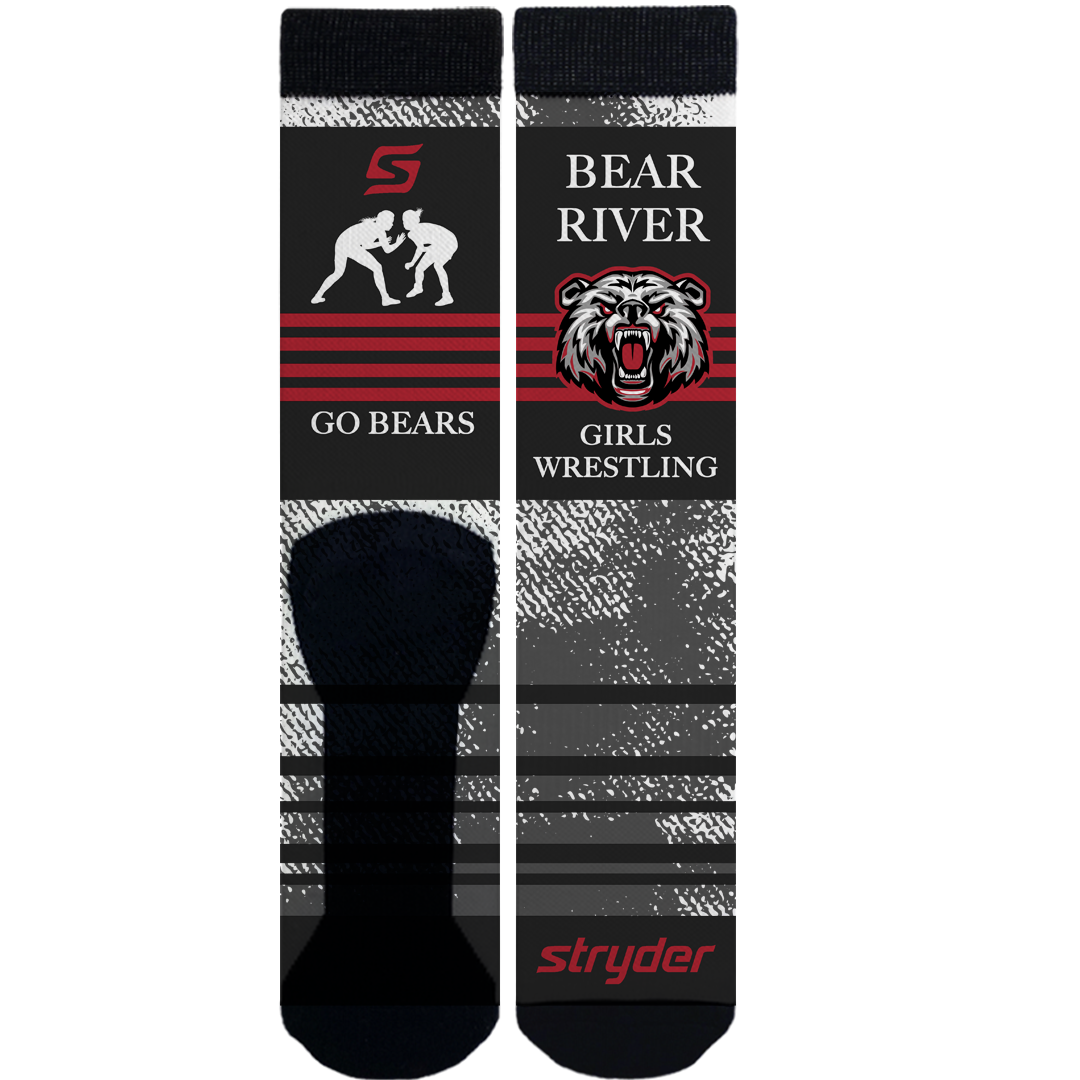 GO BEAR BRGW red stripe socks