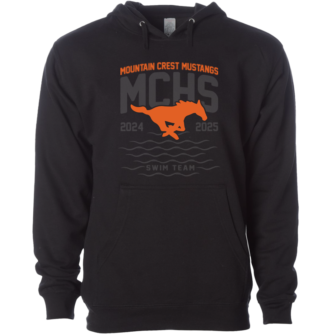 Black out MCHS Swim Hoodie