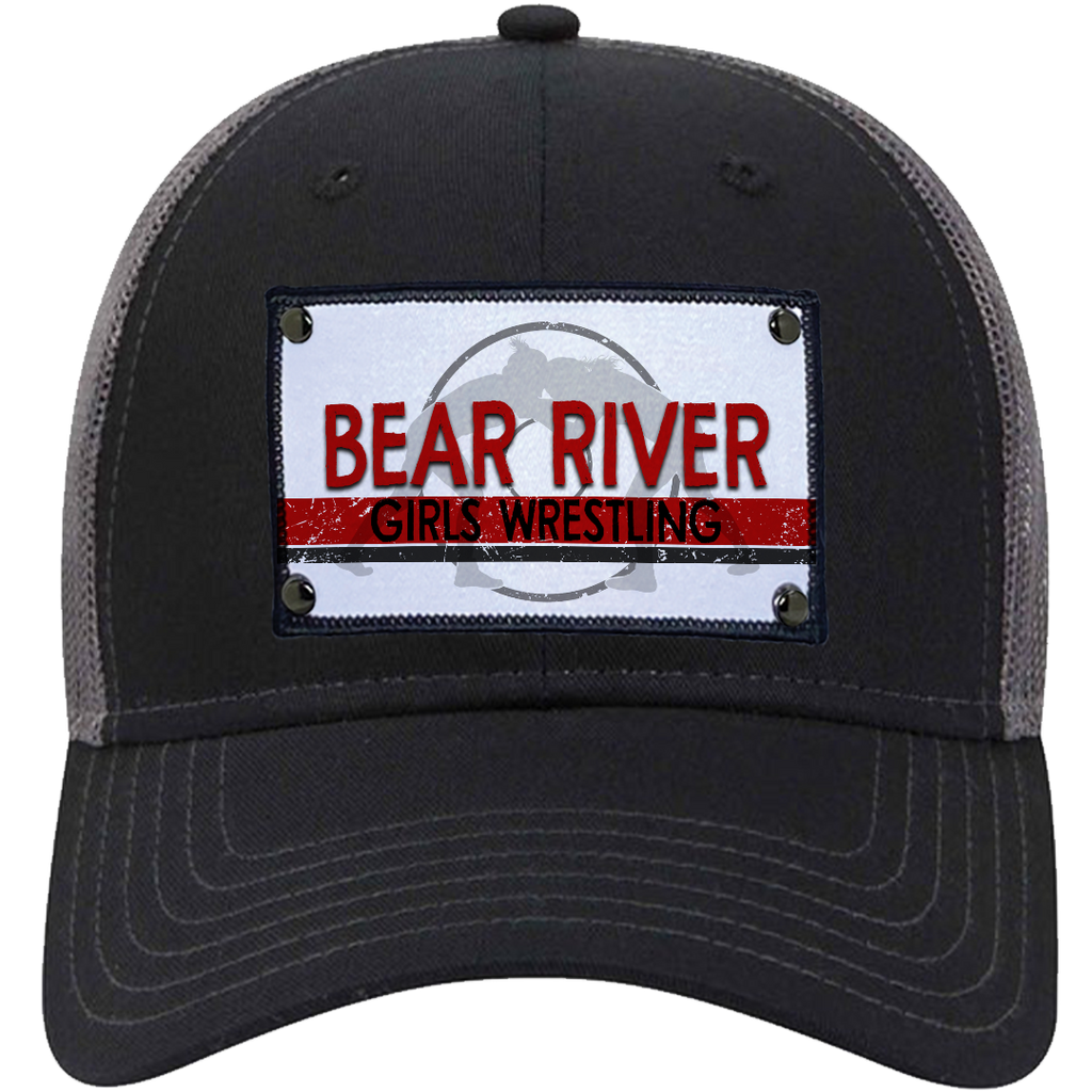 Bear River Wrestler Silhouette on OTTO83-1300-BLK.CHR