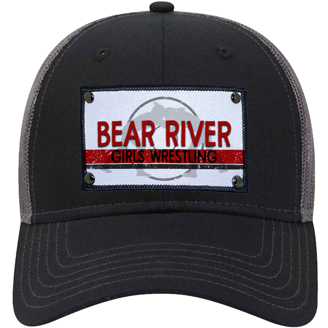 Bear River Wrestler Silhouette on OTTO83-1300-BLK.CHR