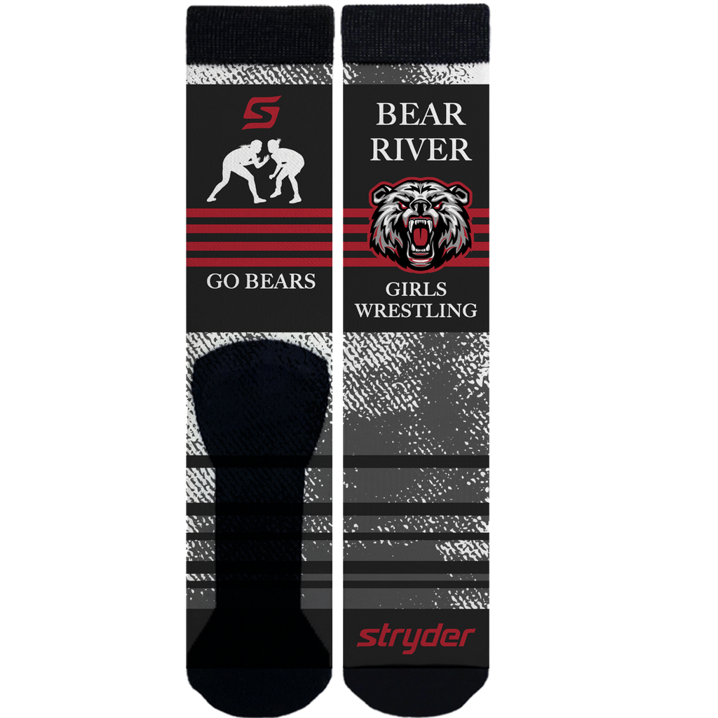 GO BEAR BRGW red stripe socks